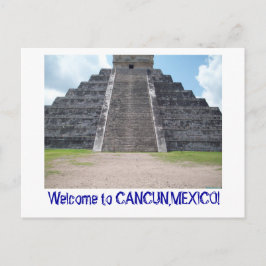 Välkommen till Cancun, mexikanska vykort. Vykort