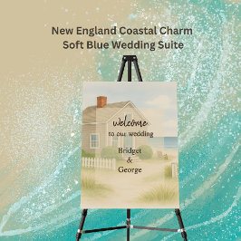 Välkommen till Cape Cod Soft Blue Coastal Bröllop