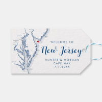 Välkommen till Cape May NJ Minimal Modern Navy Brö