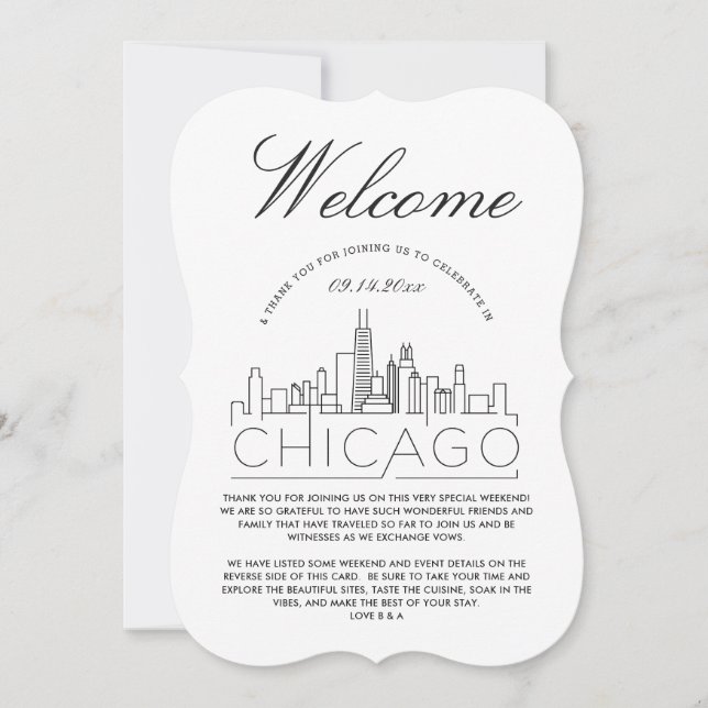 Välkommen till Chicago | Inbjudan till gästinforma (Framsida)