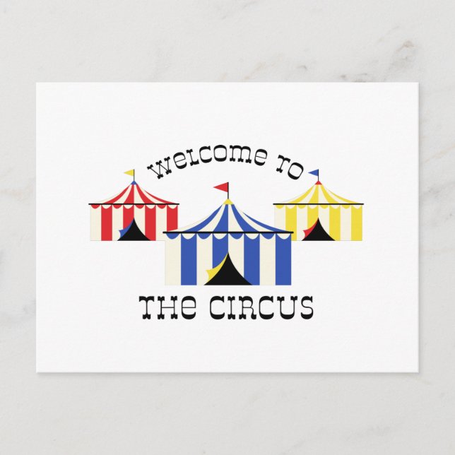 Välkommen till Circus Vykort (Framsida)