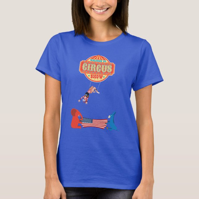 Välkommen till cirkusens politiska cirkus t shirt (Framsida)