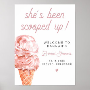 Välkommen till CLARA Retro Ice Cream  Möhippa Poster