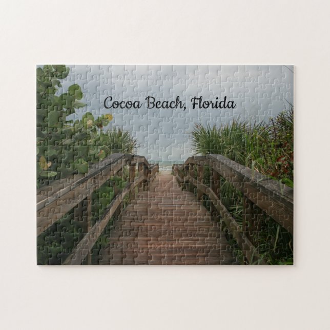 Välkommen till Cocoa Beach, Florida! Pussel (Horisontell)