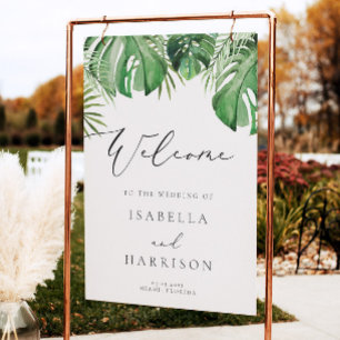Välkommen till CORA Tropical Beach Handflatan Löv  Poster