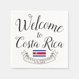 Välkommen till Costa Rica Destinationsbröllop Pappersservett