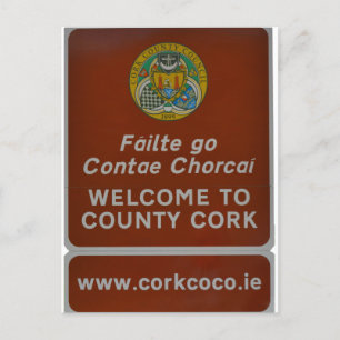 Välkommen till County Kork, Irland Vykort
