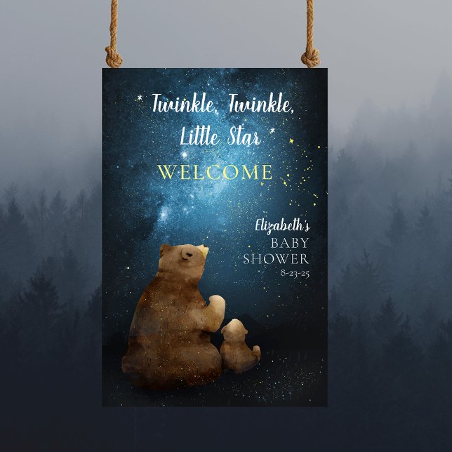 Välkommen till Cute Bear Twinkle Little Star Poster (Skapare uppladdad)