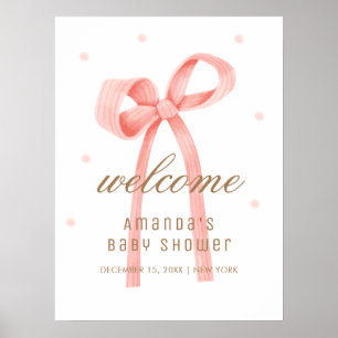 Välkommen till Cute Oh Baby Polka Dot Bow Baby Sho Poster