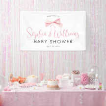 Välkommen till Cute Rosa Bow Ribbon Girl Baby Show