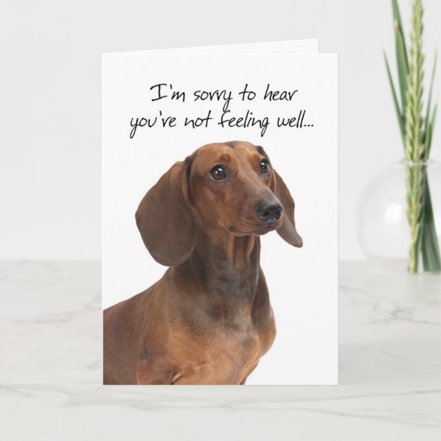 Välkommen till Dachshund-kort Kort (Framsida)