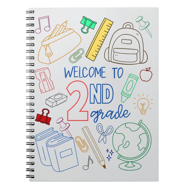 Välkommen till den andra bärbara Klass-datorn Back Anteckningsbok (Framsidan)