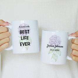 Välkommen till det bästa livet någonsin kaffemugg