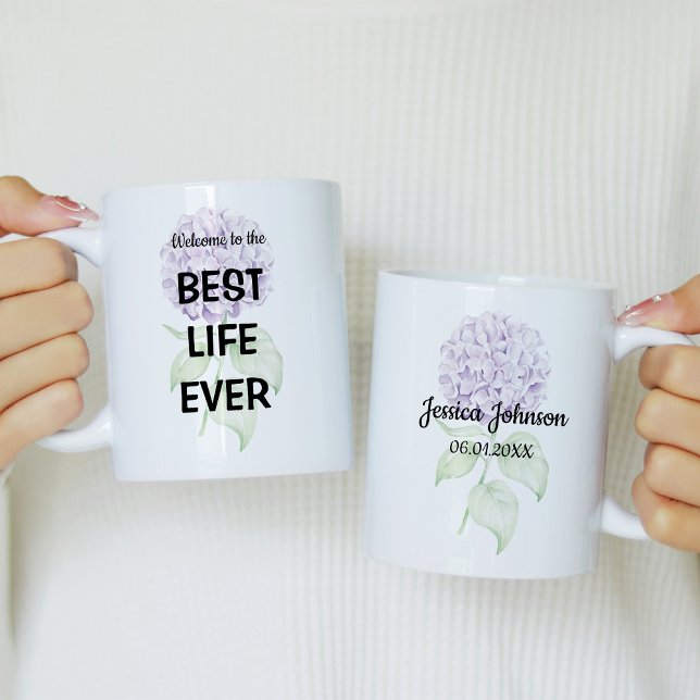 Välkommen till det bästa livet någonsin kaffemugg (Skapare uppladdad)