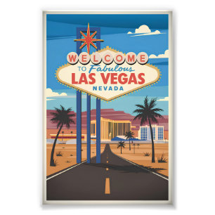 Välkommen till det fantastiska Las Vegas Nevada Fototryck