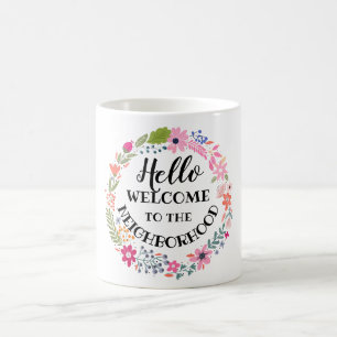 Välkommen till det nya kortet för hemanteckning kaffemugg