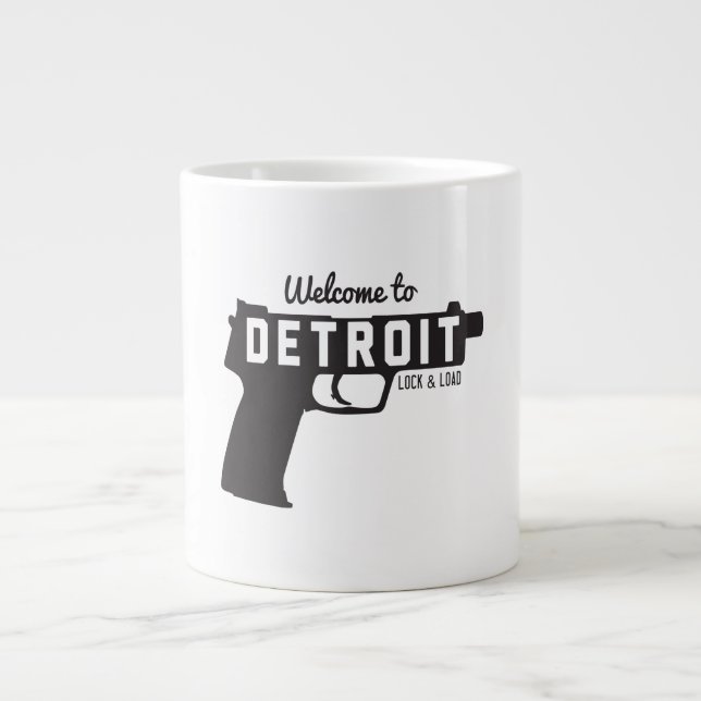 Välkommen till Detroit Lock & Load Jumbo Mugg (Framsidan)