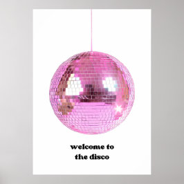 Välkommen till disco poster