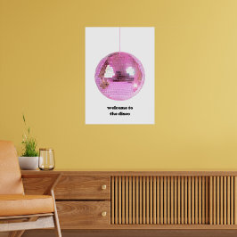 Välkommen till disco poster