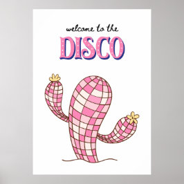 Välkommen till disco poster