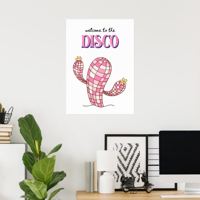 Välkommen till disco poster (Hemmakontoret)
