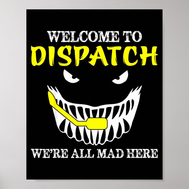Välkommen till Dispatch Rolig 911 Dispatch Hallowe Poster (Framsidan)