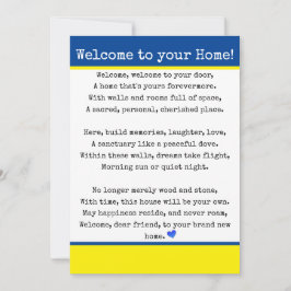 Välkommen till ditt hem meddelande