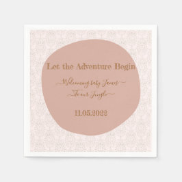 Välkommen till djungelns babyduschservar pappersservett