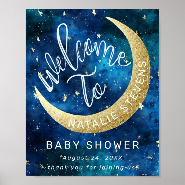 Välkommen till Dreams Kom True Måne Stars Baby Sho Poster (Framsidan)