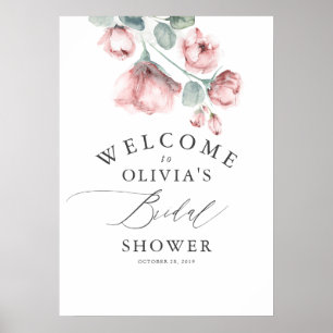 Välkommen till Dusty Ro Blommigt Elegant Möhippa Poster