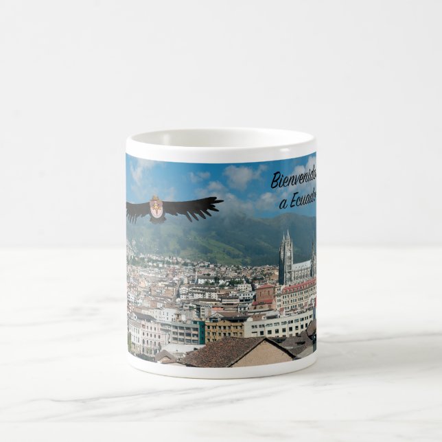 Välkommen till Ecuador Kaffemugg (Center)