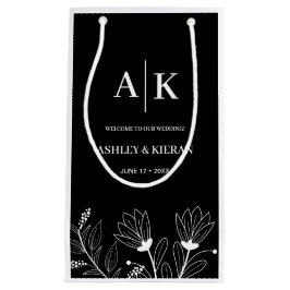 Välkommen till elegant Blommigt Black and White Br