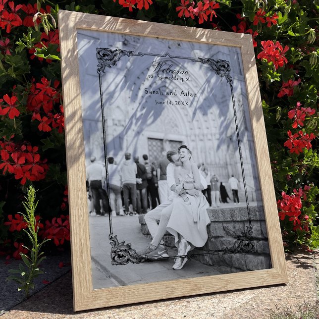 Välkommen till elegant Classic Fransk Rococo-Blomm Poster (Skapare uppladdad)