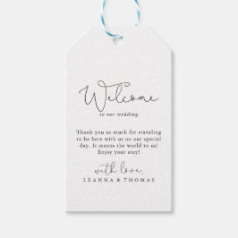 Välkommen till elegant Simple Calligraphy Bröllop Presentetikett