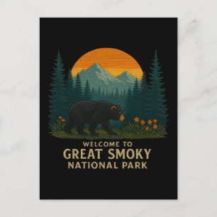 Välkommen till Embroidery Underbar Smoky Mountains Helg Vykort