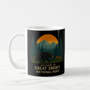 Välkommen till Embroidery Underbar Smoky Mountains Kaffemugg
