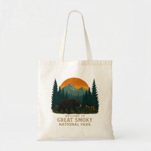 Välkommen till Embroidery Underbar Smoky Mountains Tygkasse