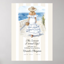 Välkommen till en kustnära sommarfest för överklas poster