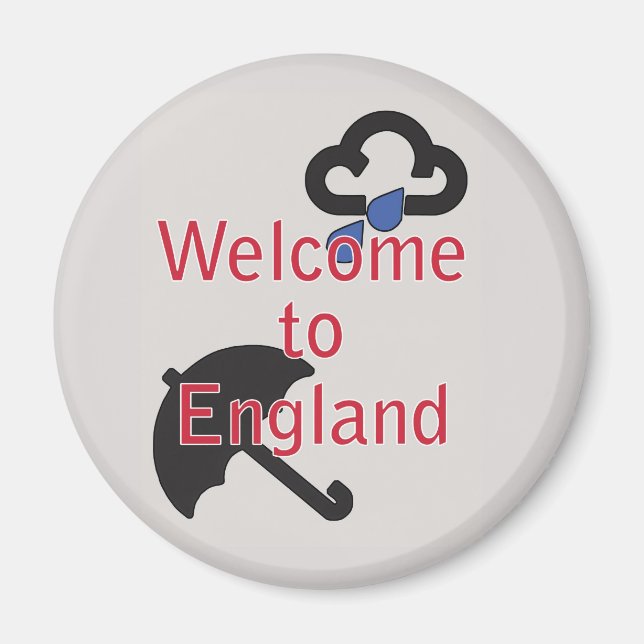 Välkommen till England! Magnet (Framsidan)