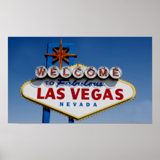 Välkommen till Fabulous Las Vegas - Berömdens sign Poster