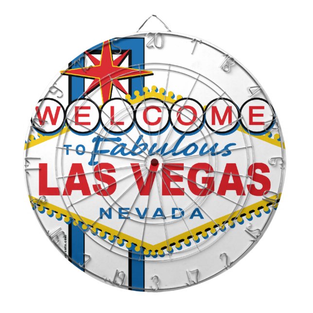 Välkommen till Fabulous Las Vegas Darttavla (Framsidan)