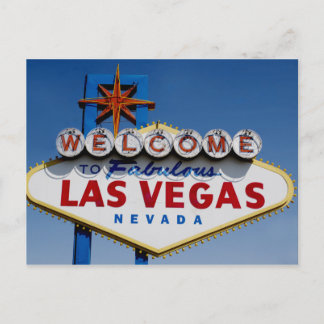 Välkommen till Fabulous Las Vegas historiska tecke Vykort