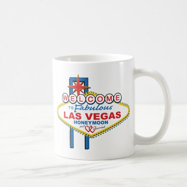 Välkommen till Fabulous Las Vegas Honeymoon Kaffemugg (Höger)