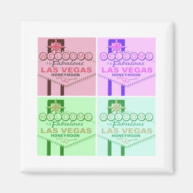 Välkommen till Fabulous Las Vegas Honeymoon Magnet (Framsidan)