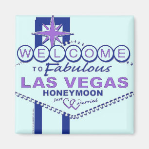 Välkommen till Fabulous Las Vegas Honeymoon Magnet