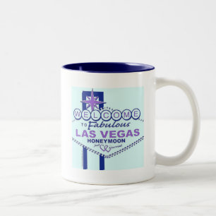 Välkommen till Fabulous Las Vegas Honeymoon Två-Tonad Mugg