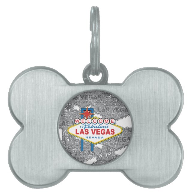 Välkommen till Fabulous Las Vegas ID-bricka Husdjur (Framsidan)