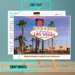 Välkommen till Fabulous Las Vegas-inloggningen i L Vykort
