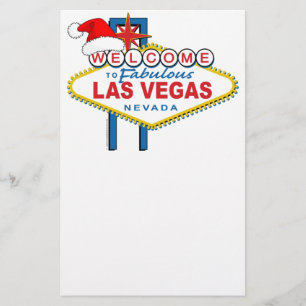 Välkommen till Fabulous Las Vegas jul Brevpapper