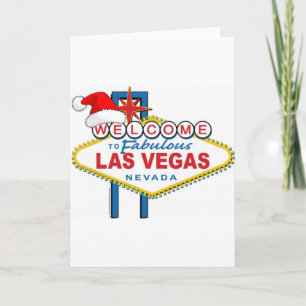 Välkommen till Fabulous Las Vegas jul Helgkort